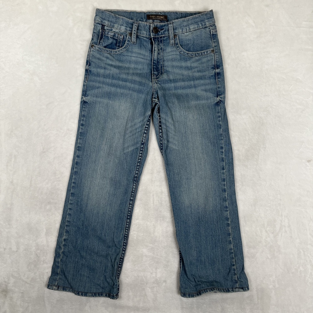 Cody James Relaxed Boot Hunter Jeans Boys 16 Denim Adjustable Waist Med Wash